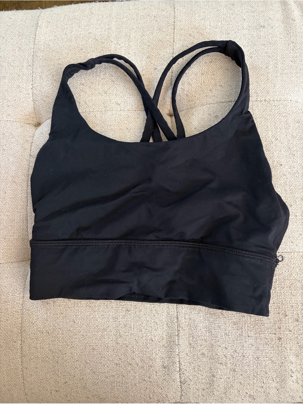 lululemon athletica Black Crossback Sports Bra